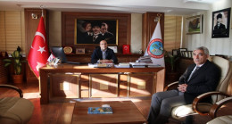 Birecik İlçe Emniyet Müdürü İbrahim Aydoğan Kaymakamımız Kadir Duman’ı makamında ziyaret etti