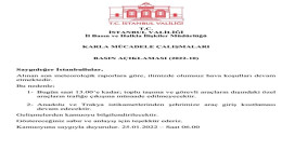 Karla Mücadele Çalışmaları Basın Açıklaması