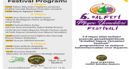 6. Halfeti Meyve Yemekleri Festivali programı