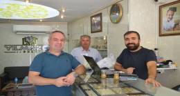 MEHMET TEVFİK GÜLSOY, YUKARIGÖKLÜ `DE YILMAZER KUYUMCULUK `U ZİYARET ETTİ