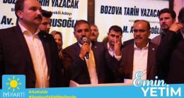 Bozova’da miting gibi seçim bürosu açılışı