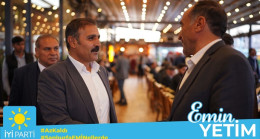 İYİ Parti Şanlıurfa Milletvekili Adayı Emin Yetim, İYİ Parti teşkilat üyeleri ile iftar yemeğinde bir araya geldi