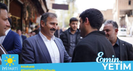 İYİ Parti Şanlıurfa Milletvekili Adayı Emin Yetim Esnaf ziyaretlerini sürdürüyor
