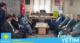 İYİ PARTİ ŞANLIURFA MİLLETVEKİLİ ADAYI EMİN YETİM’DEN HÜR BELEDİYE İŞ SENDİKASINI ZİYARET