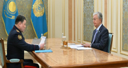 Президент принял министра внутренних дел Ержана Саденова