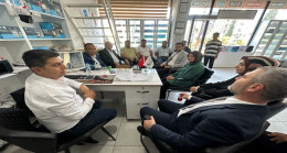AK PARTİ HEYETİNDEN İŞ İNSANI ÖMER DEMİR `E HAYIRLI OLSUN ZİYARETİ