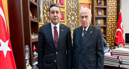 MHP`li Harran Belediye Başkanı Mahmut Özyavuz MHP Genel Başkanı Devlet Bahçeli’yi ziyaret etti