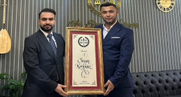 AVUKAT HÜSEYİN ARSLANOĞLU`NDAN AVUKAT SİNAN KORKMAZ `A ANLAMLI ZİYARET