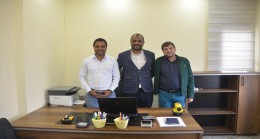 AVUKAT NAZIM GÖREN `DEN MK HARİTA MÜHENDİSLİK BÜROSUNA ZİYARET