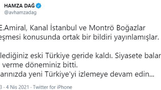 “Siyasete balans ayarı verme döneminiz bitti”