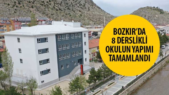 Bozkır’da 8 Derslikli Okulun Yapımı Tamamlandı