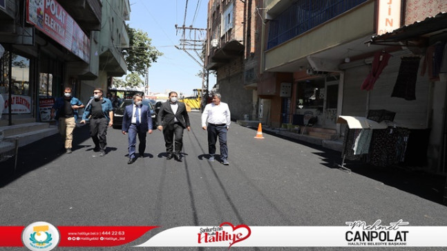BAŞKAN CANPOLAT, ASFALT ÇALIŞMALARINI İNCELEDİ