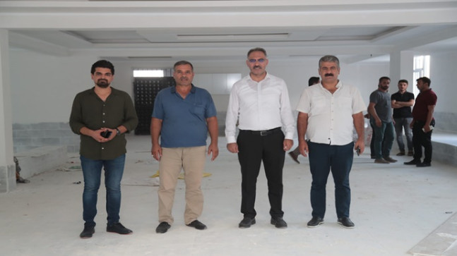 BAŞKAN KUŞ, ÇOK AMAÇLI SALONU İNCELEDİ
