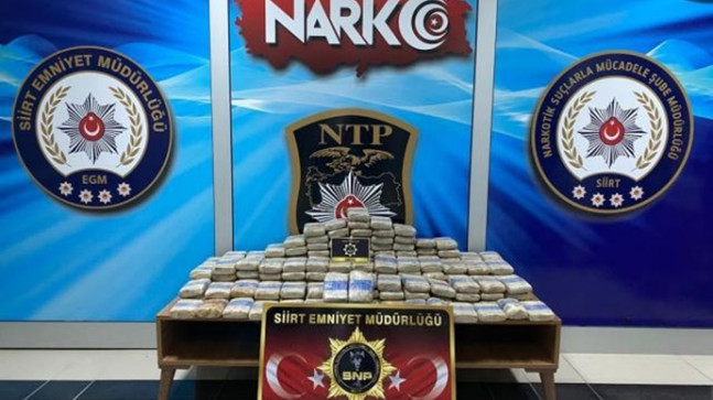 Siirt’te 100 Kilogram Eroin Ele Geçirildi