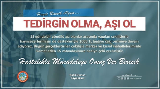 TEDİRGİN OLMA ,AŞI OL