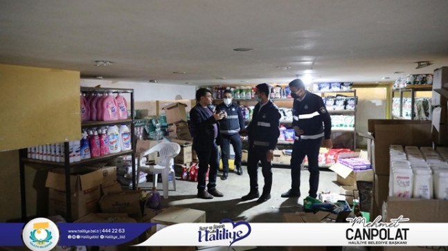 HALİLİYE ZABITASINDAN STOKÇULUĞA KARŞI DENETİM