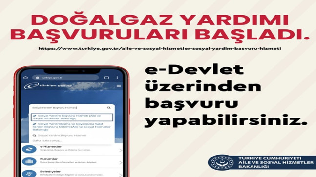 Doğalgaz yardımı için başvurular başladı