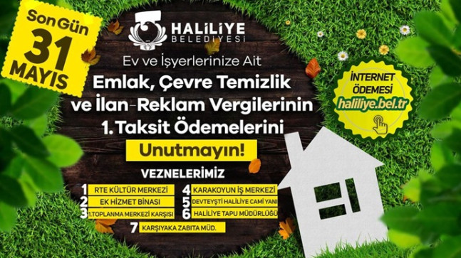 HALİLİYE’DE İNTERNETTEN ÖDEME KOLAYLIĞI