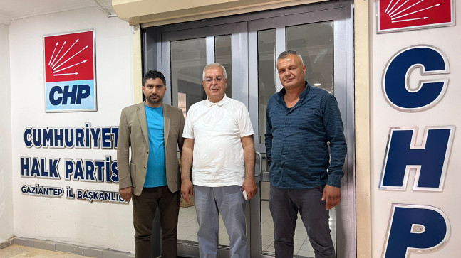 HÜSEYİN KIRAN, CHP GAZİANTEP İL BAŞKANI MEHMET NEŞET UÇAR `I ZİYARET ETTİ