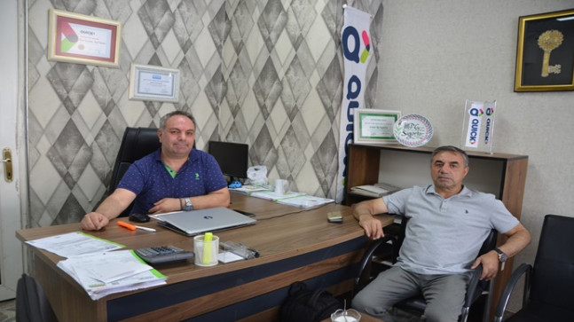 DSP ŞANLIURFA İL BAŞKANI AYHAN KIZILATEŞ, MEHMET TEVFİK GÜLSOY `U ZİYARET ETTİ