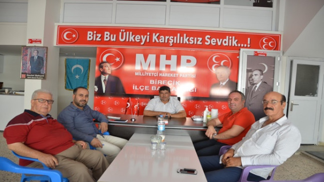 Mehmet Tevfik Gülsoy `dan MHP Birecik İlçe Başkanı Ömer Güneş `e ziyaret