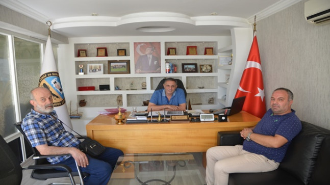 MEHMET TEVFİK GÜLSOY `DAN BAŞKAN HALİL AYKILIÇ `A ZİYARET