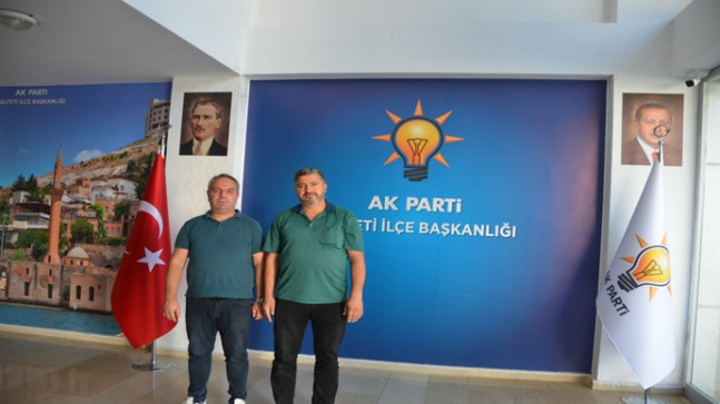 MEHMET TEVFİK GÜLSOY `DAN AK PARTİ HALFETİ İLÇE BAŞKANI ÖKKEŞ AYBEK `E ZİYARET
