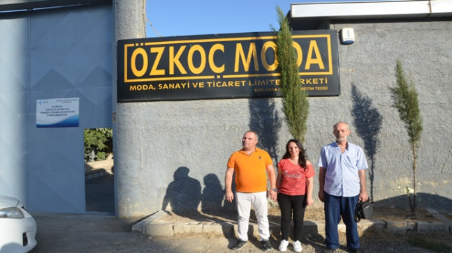 MEHMET TEVFİK GÜLSOY `DAN ÖZKOÇ MODA TEKSTİL FABRİKASINA ZİYARET