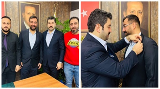 AK PARTİ ROZETİNİ EYYÜPOĞLU TAKTI”