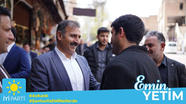 İYİ Parti Şanlıurfa Milletvekili Adayı Emin Yetim Esnaf ziyaretlerini sürdürüyor