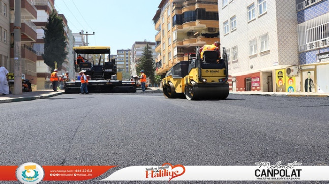 HALİLİYE’DE SICAK ASFALTLA YOLLLAR DAHA KONFORLU