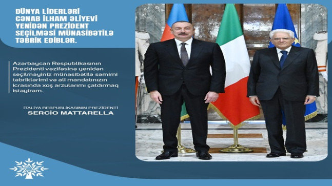 İtaliya Respublikasının Prezidenti Sercio Mattarelladan
