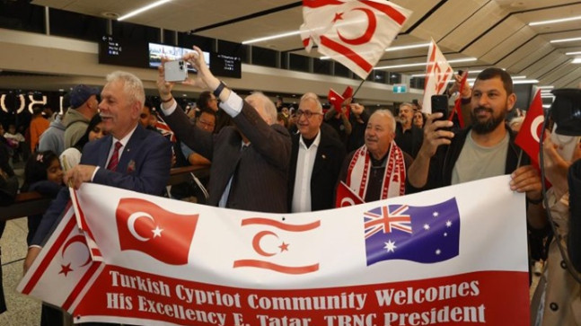 Cumhurbaşkanı Ersin Tatar Avustralya’ya vardı