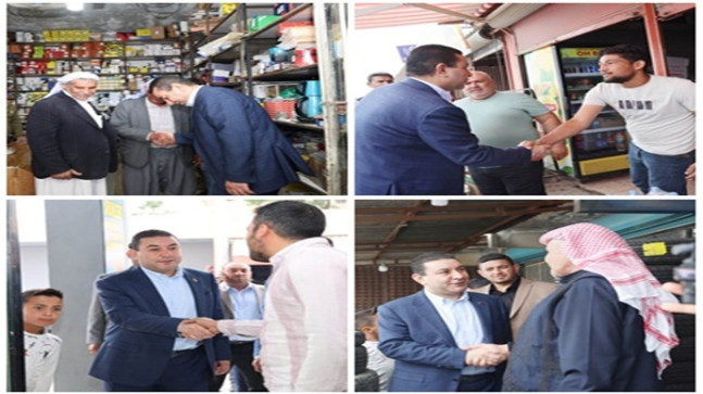 BAŞKAN ÖZYAVUZ BELEDİYE ÇARŞISI VE SANAYİ ESNAFINI ZİYARET ETTİ