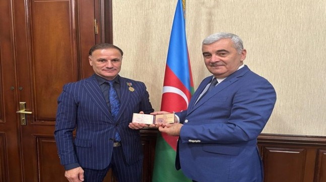 Estoniyadakı diaspor təşkilatının rəhbəri medalla təltif olunub