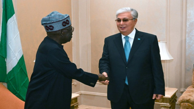 Devlet başkanı Nijerya Devlet Başkanı Bola Ahmed Tinubu ile görüştü