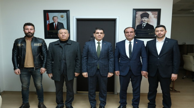 CHP BİRECİK İLÇE BAŞKANI HASAN KURT`TAN BİRECİK KAYMAKAMI MUSTAFA GÜRBÜZ’E ZİYARET