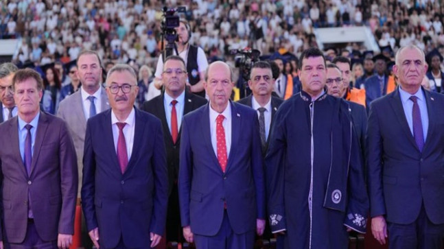 Cumhurbaşkanı Ersin Tatar, Doğu Akdeniz Üniversitesi’nin 2024- 2025 Akademik Yılı Ön Lisans ve Lisans Mezuniyet Töreni’ne katıldı