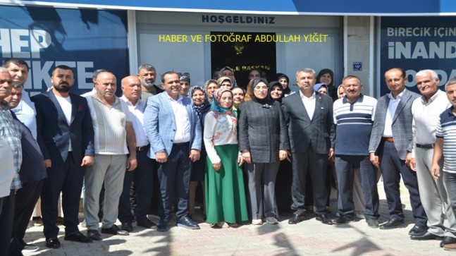 AK PARTİ ŞANLIURFA MİLLETVEKİLİ CEVAHİR ASUMAN YAZMACI `DAN AK PARTİ BİRECİK İLÇE BAŞKANI EROL ERGİN AÇILAN `A ZİYARET