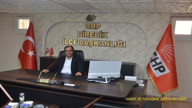 CHP BİRECİK İLÇE BAŞKANI HASAN KURT `TAN 1 MAYIS EMEK VE DAYANIŞMA GÜNÜ KUTLAMA MESAJI