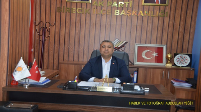 AK PARTİ BİRECİK İLÇE BAŞKANI EROL ERGİN AÇILAN `DAN 19 MAYIS ATATÜRK’Ü ANMA, GENÇLİK VE SPOR BAYRAMI MESAJI