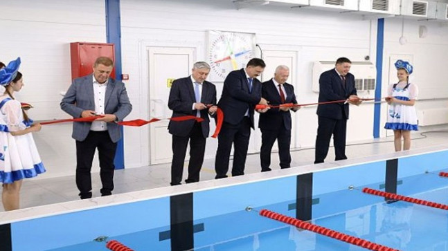 Birleşik Rusya Halk Programı kapsamında Volgograd Oblastı’nın Yelan şehrine bir yüzme havuzu inşa edildi