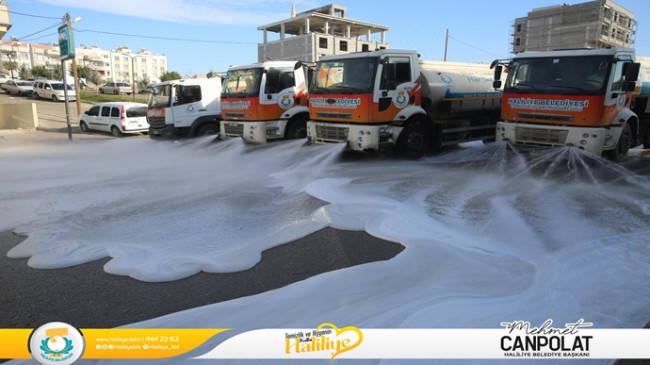 HALİLİYE BELEDİYESİ TEDBİRİ ELDEN BIRAKMIYOR