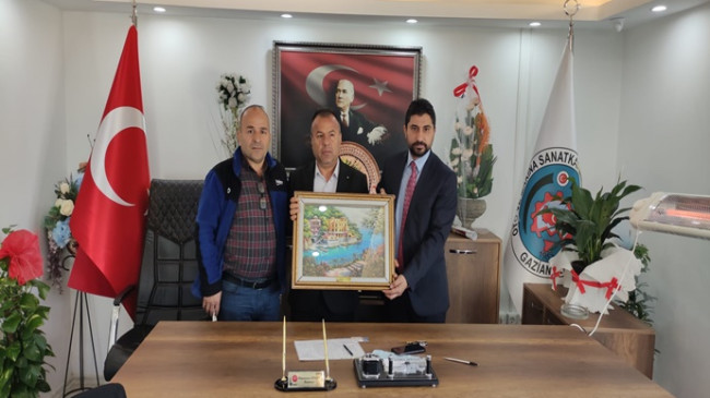 HÜSEYİN KIRAN `DAN BAŞKAN RAMAZAN BALCI` YA HAYIRLI OLSUN ZİYARETİ