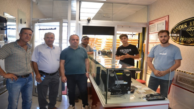 MEHMET TEVFİK GÜLSOY, YUKARIGÖKLÜ `DE ÖNDER KUYUMCU ` YU ZİYARET ETTİ