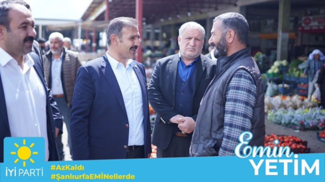 Emin Yetim Hal Pazarını esnafının sorunlarını dinledi