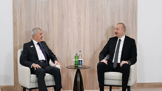 İlham Əliyev İraq Prezidenti ilə görüşüb