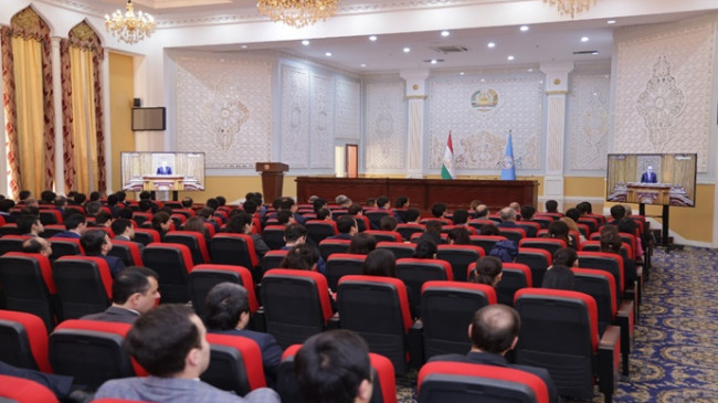 Collective viewing of the Address of the Founder of Peace and National Unity – Leader of the Nation, President of the Republic of Tajikistan, His Excellency Emomali Rahmon