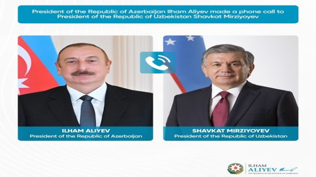 Ilham Aliyev, President of the Republic of Azerbaijan, made a phone call to Shavkat Mirziyoyev, President of the Republic of Uzbekistan