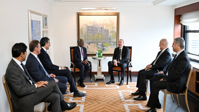 İlham Aliyev, New York’ta Global Infrastructure Partners’ın Kurucusu, Başkanı ve CEO’su ile bir araya geldi